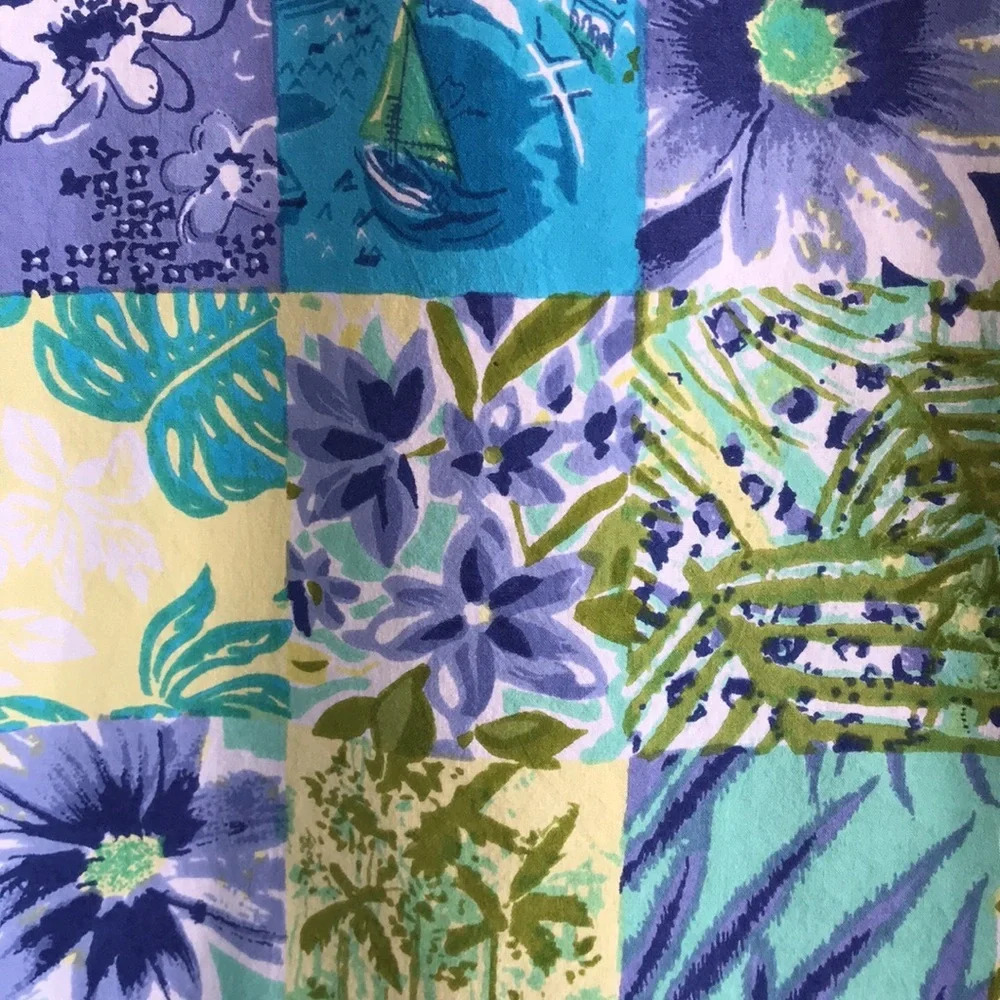 Sara Studio Pretty Patchwork Print Button-Up Top - image 6